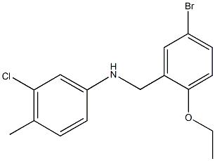 N-(5-bromo-2-ethoxybenzyl)-N-(3-chloro-4-methylphenyl)amine Struktur