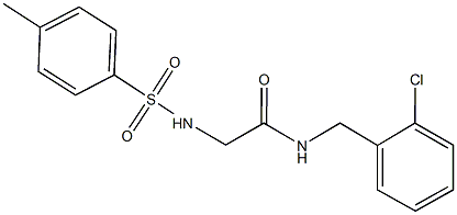 N-(2-chlorobenzyl)-2-{[(4-methylphenyl)sulfonyl]amino}acetamide Struktur