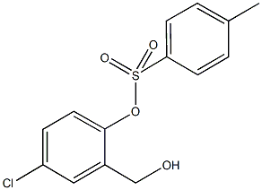 4-chloro-2-(hydroxymethyl)phenyl 4-methylbenzenesulfonate Struktur