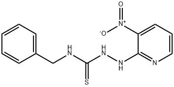 N-benzyl-2-{3-nitro-2-pyridinyl}hydrazinecarbothioamide Struktur