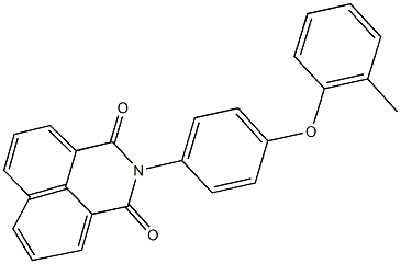 2-[4-(2-methylphenoxy)phenyl]-1H-benzo[de]isoquinoline-1,3(2H)-dione Struktur