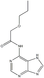 2-propoxy-N-(7H-purin-6-yl)acetamide Struktur