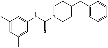 4-benzyl-N-(3,5-dimethylphenyl)piperidine-1-carbothioamide Struktur