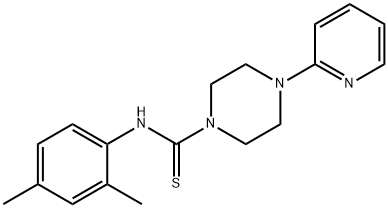 N-(2,4-dimethylphenyl)-4-pyridin-2-ylpiperazine-1-carbothioamide Struktur