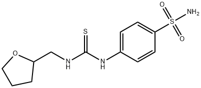 4-({[(tetrahydro-2-furanylmethyl)amino]carbothioyl}amino)benzenesulfonamide Struktur