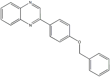 benzyl 4-(2-quinoxalinyl)phenyl ether Struktur