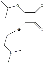 3-{[2-(dimethylamino)ethyl]amino}-4-isopropoxy-3-cyclobutene-1,2-dione Struktur