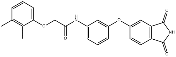 2-(2,3-dimethylphenoxy)-N-{3-[(1,3-dioxo-2,3-dihydro-1H-isoindol-5-yl)oxy]phenyl}acetamide Struktur