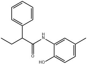 N-(2-hydroxy-5-methylphenyl)-2-phenylbutanamide Struktur