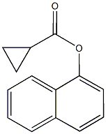 1-naphthyl cyclopropanecarboxylate Struktur