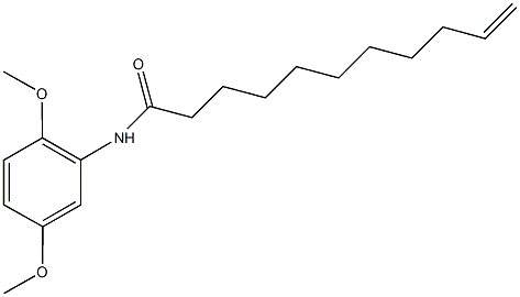 N-(2,5-dimethoxyphenyl)undec-10-enamide Struktur