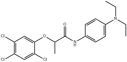 N-[4-(diethylamino)phenyl]-2-(2,4,5-trichlorophenoxy)propanamide Struktur