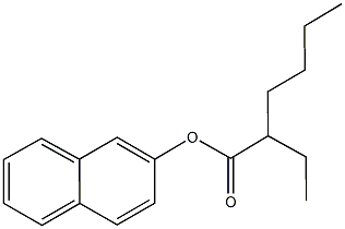 2-naphthyl 2-ethylhexanoate Struktur