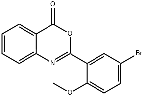 2-(5-bromo-2-methoxyphenyl)-4H-3,1-benzoxazin-4-one Struktur