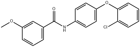 N-[4-(2-chlorophenoxy)phenyl]-3-methoxybenzamide Struktur