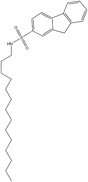 N-tetradecyl-9H-fluorene-2-sulfonamide Struktur