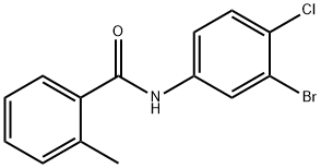 N-(3-bromo-4-chlorophenyl)-2-methylbenzamide Struktur