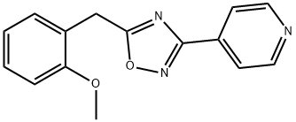 4-[5-(2-methoxybenzyl)-1,2,4-oxadiazol-3-yl]pyridine Struktur