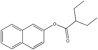 2-naphthyl 2-ethylbutanoate Struktur