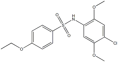 N-(4-chloro-2,5-dimethoxyphenyl)-4-ethoxybenzenesulfonamide Struktur