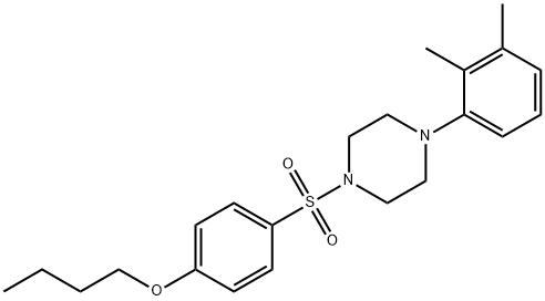 1-[(4-butoxyphenyl)sulfonyl]-4-(2,3-dimethylphenyl)piperazine Struktur