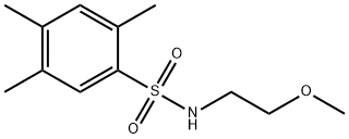 N-(2-methoxyethyl)-2,4,5-trimethylbenzenesulfonamide Structure