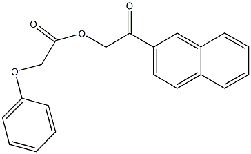 2-(2-naphthyl)-2-oxoethyl phenoxyacetate Struktur