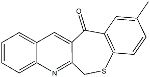 2-methyl[1]benzothiepino[3,4-b]quinolin-13(6H)-one Struktur