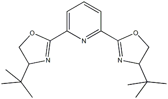 2,6-bis(4-tert-butyl-4,5-dihydro-1,3-oxazol-2-yl)pyridine Struktur