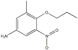 3-methyl-5-nitro-4-propoxyaniline Struktur