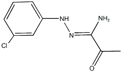 N'-(3-chlorophenyl)-2-oxopropanehydrazonamide Struktur