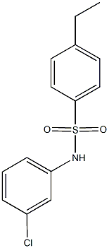 N-(3-chlorophenyl)-4-ethylbenzenesulfonamide Struktur