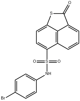 N-(4-bromophenyl)-2-oxo-2H-naphtho[1,8-bc]thiophene-6-sulfonamide Struktur