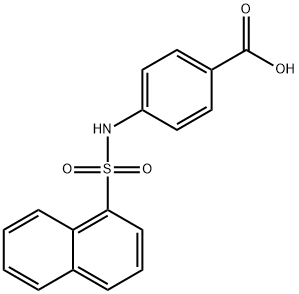 4-[(1-naphthylsulfonyl)amino]benzoic acid Struktur