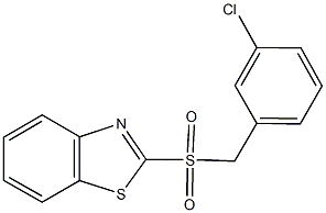 1,3-benzothiazol-2-yl 3-chlorobenzyl sulfone Struktur