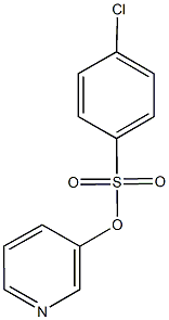 3-pyridinyl 4-chlorobenzenesulfonate Struktur