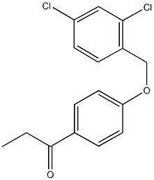 1-{4-[(2,4-dichlorobenzyl)oxy]phenyl}-1-propanone Struktur