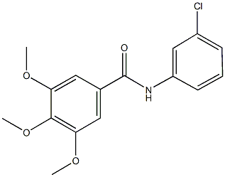 N-(3-chlorophenyl)-3,4,5-trimethoxybenzamide Struktur