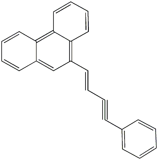 9-(4-phenyl-1-buten-3-ynyl)phenanthrene Struktur