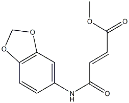 methyl 4-(1,3-benzodioxol-5-ylamino)-4-oxo-2-butenoate Struktur