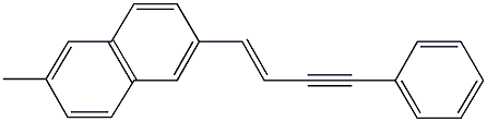 2-methyl-6-(4-phenyl-1-buten-3-ynyl)naphthalene Struktur