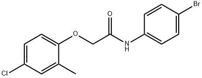 N-(4-bromophenyl)-2-(4-chloro-2-methylphenoxy)acetamide Struktur