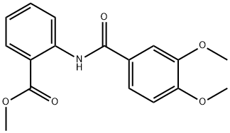 methyl 2-[(3,4-dimethoxybenzoyl)amino]benzoate Struktur