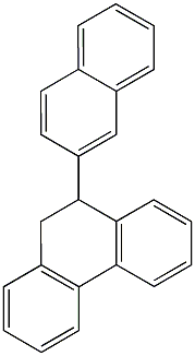 9-(2-naphthyl)-9,10-dihydrophenanthrene Struktur