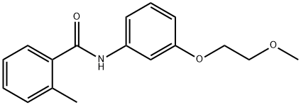 N-[3-(2-methoxyethoxy)phenyl]-2-methylbenzamide Struktur