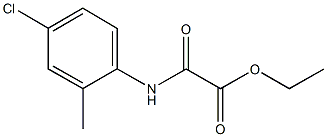 ethyl (4-chloro-2-methylanilino)(oxo)acetate Struktur