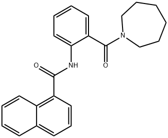 N-[2-(1-azepanylcarbonyl)phenyl]-1-naphthamide Struktur