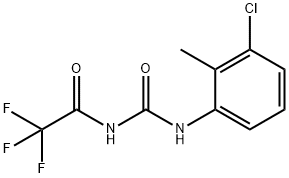 N-(3-chloro-2-methylphenyl)-N'-(trifluoroacetyl)urea Struktur