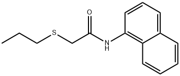 N-(1-naphthyl)-2-(propylsulfanyl)acetamide Struktur