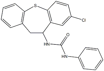 N-(8-chloro-10,11-dihydrodibenzo[b,f]thiepin-10-yl)-N'-phenylurea Struktur